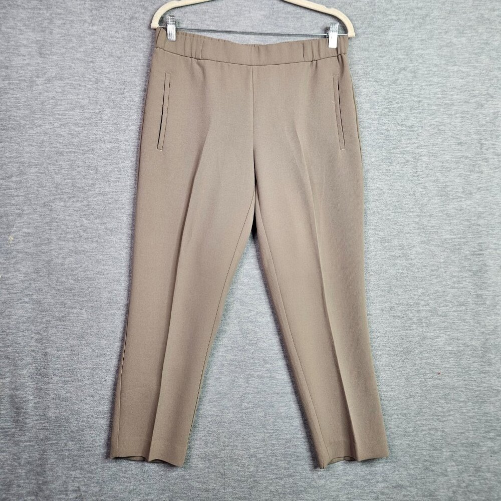 Wilfred Beige Women's Pull on Pockets Flat Front Pants Size 8